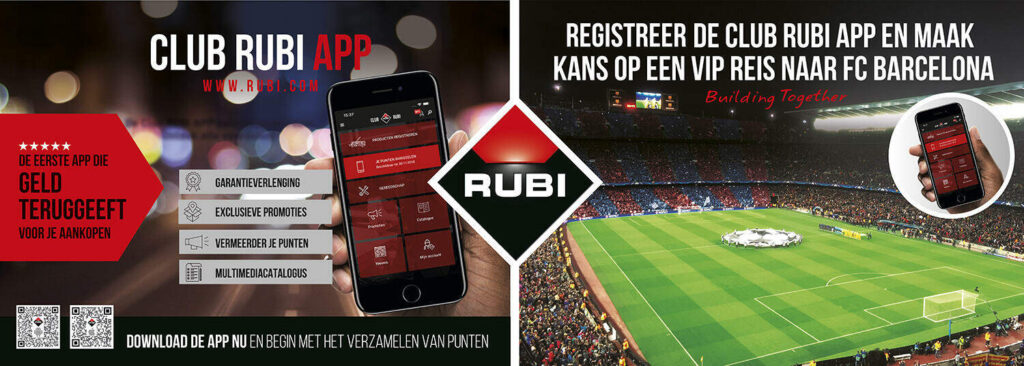 Op de stand van RUBI is tijdens de BouwBeurs  een mooie reis te winnen. 