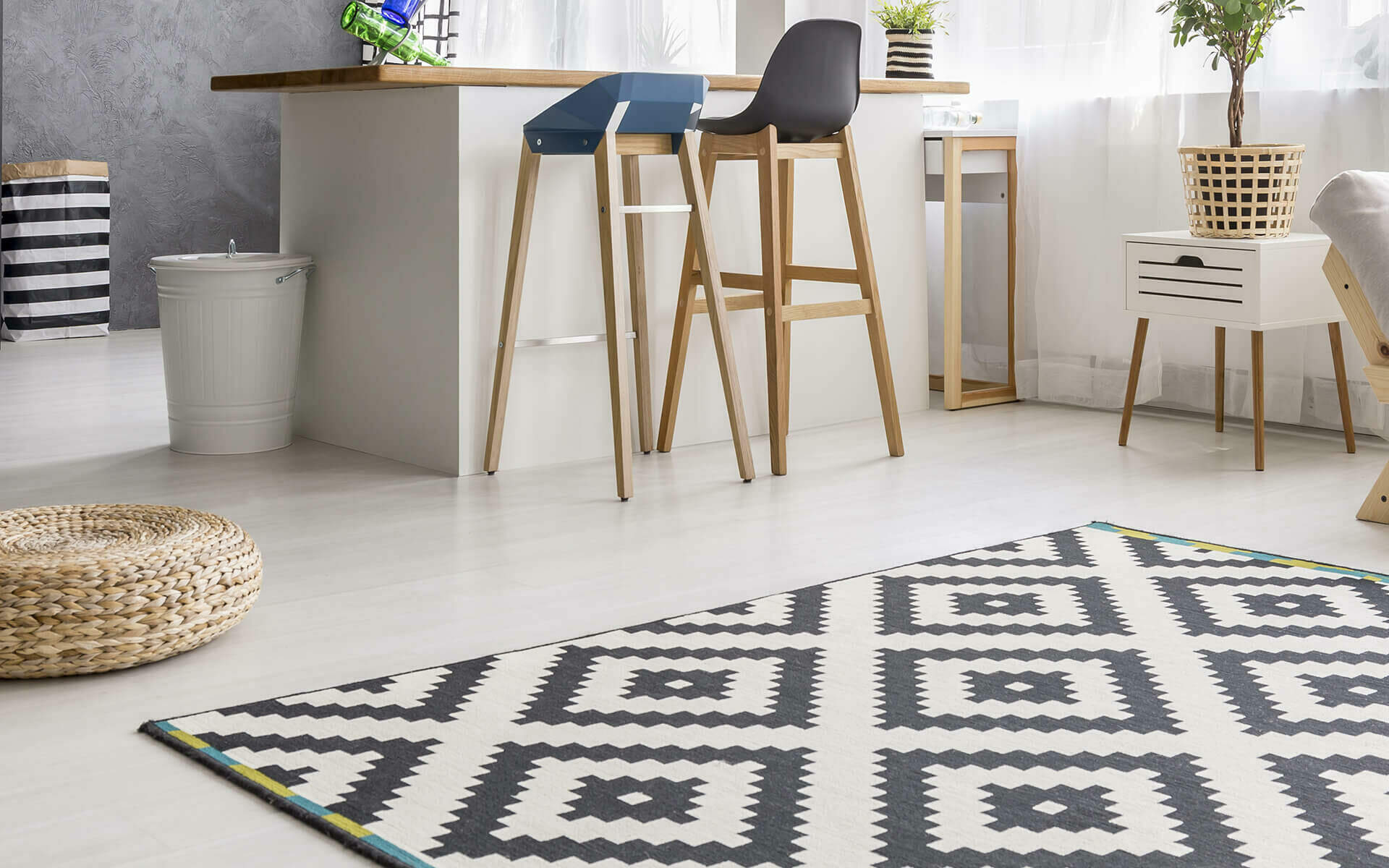 Vinyl Rug Terazzo tile mat