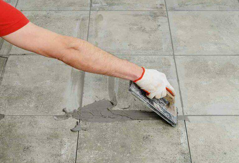 how to lay floor tiles on concrete