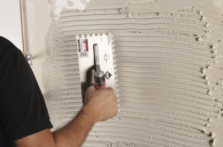 tiling on new plaster