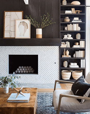 fireplace tile ideas