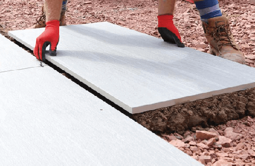 how to lay porcelain slabs