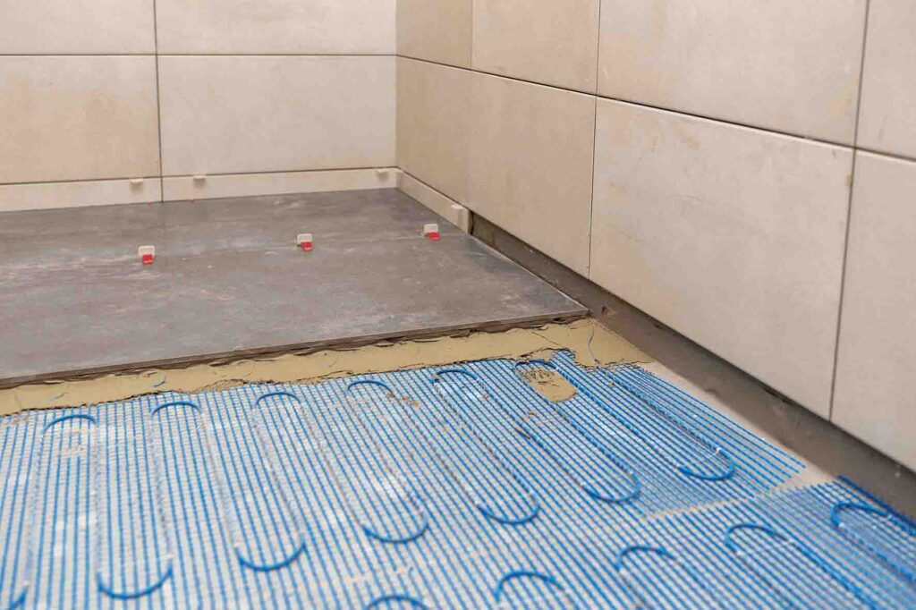 tiling on underfloor heating