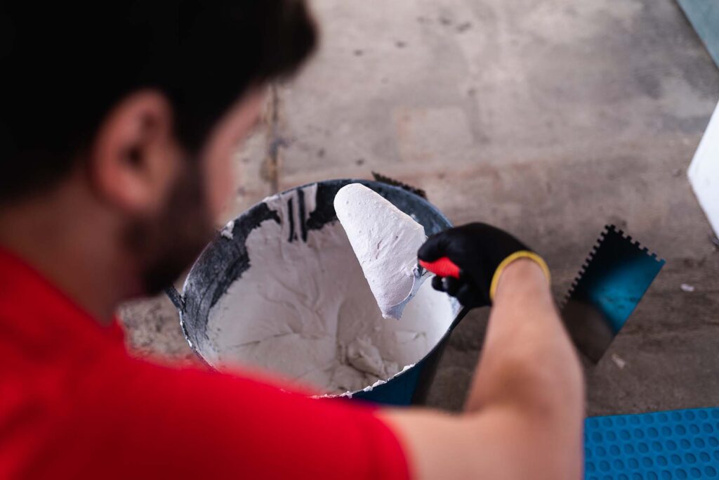 installing tile floor