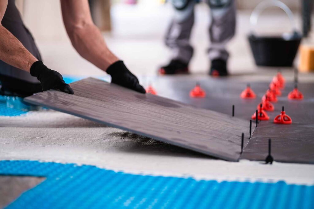 installing tile floor