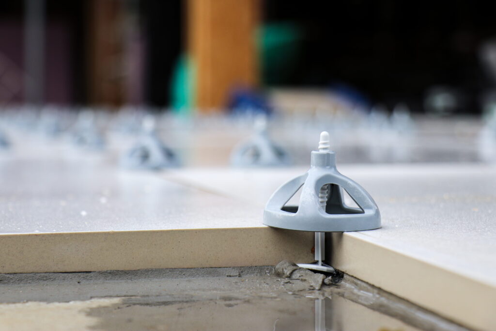 Close up of Cyclone Levelling System.