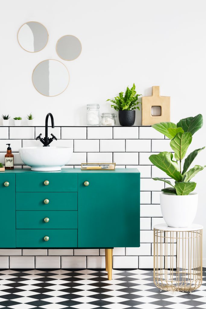 Tipos de azulejos para baño: azulejos de metro