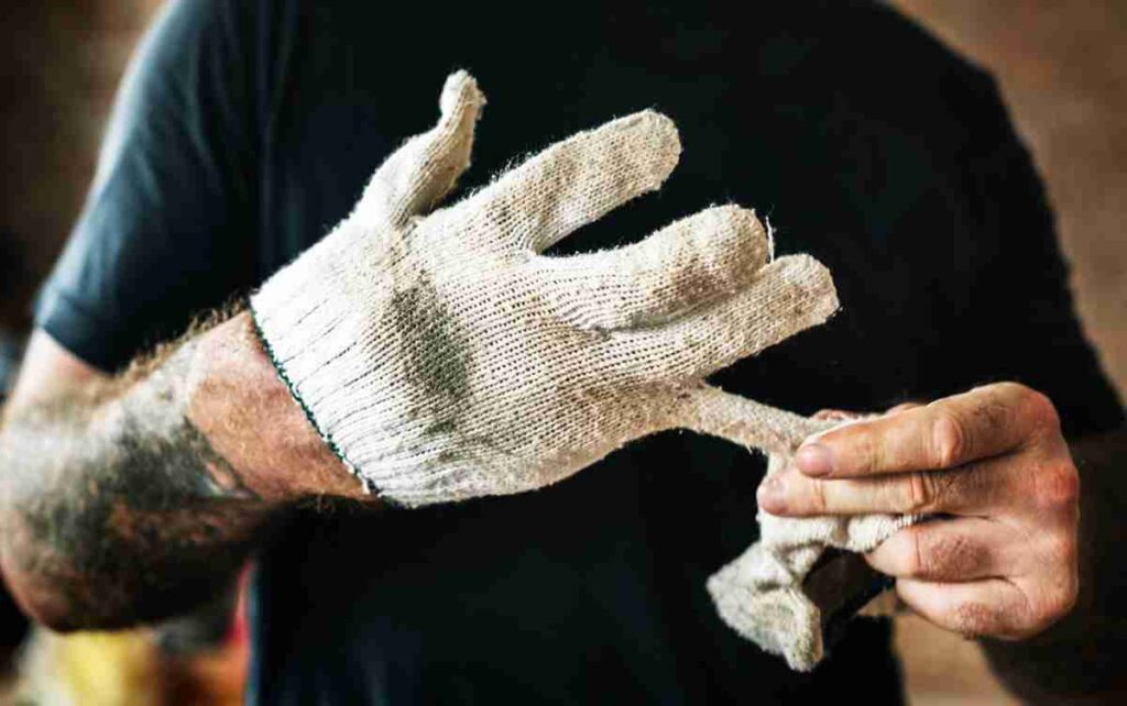 guantes de trabajo convencionales