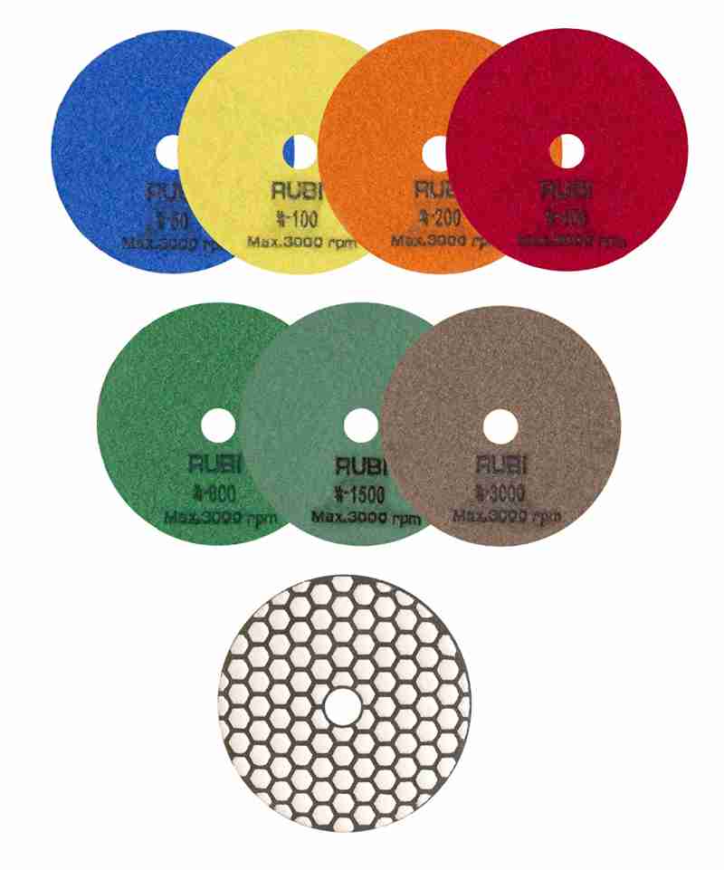 Dischi diamantati flessibili per la lucidatura