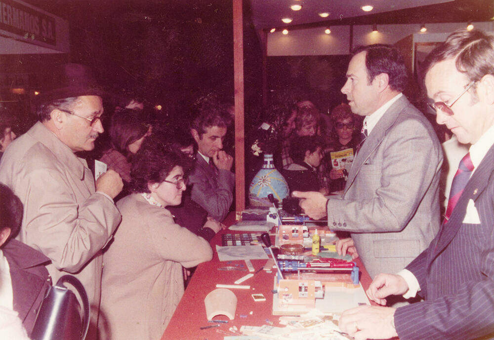 M. Miquel Escayol à la foire Hogarhotel de Barcelona en 1971.