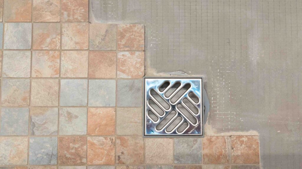 Installazione del piatto doccia