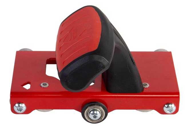 De handsnijder voor het snijden van grootformaat van de RUBI SLIM CUTTER PLUS met het 22 mm EXTREME snijwieltje.