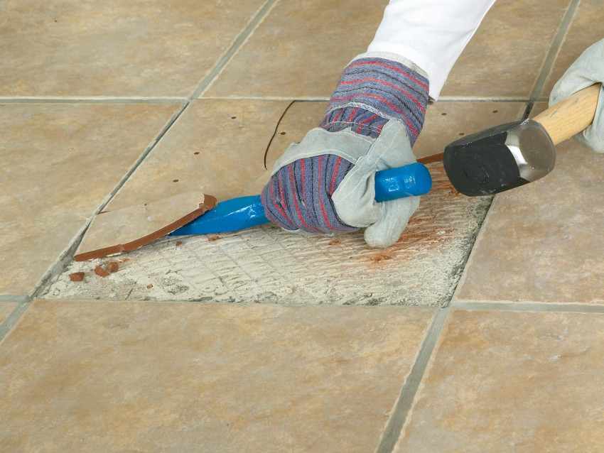 remove floor tile