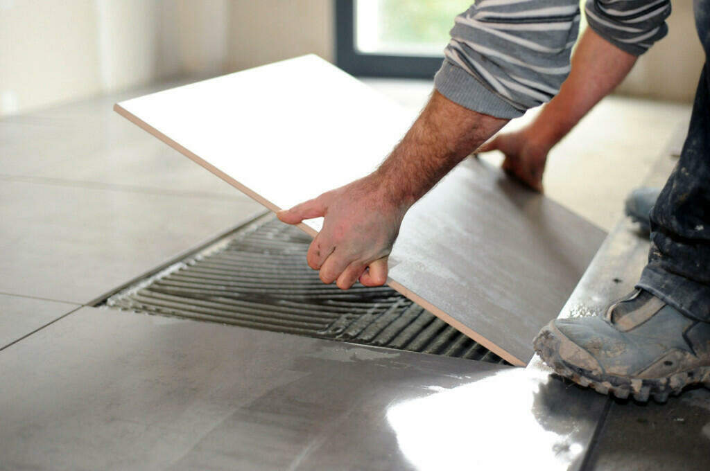 installing tile floor