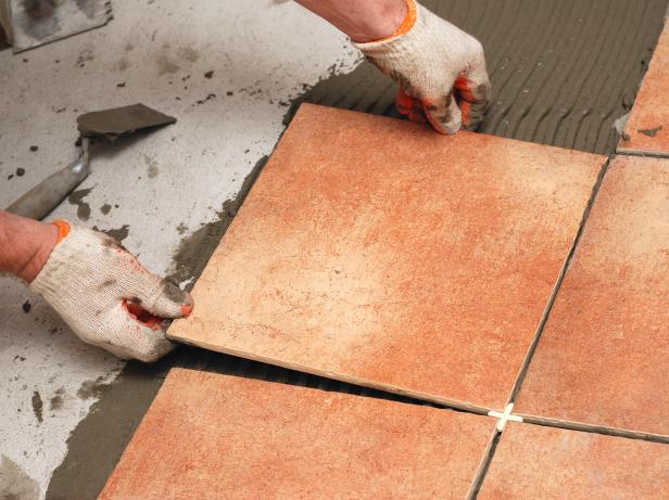 How To Install Ceramic Floor Tiles, How To Put Down Tile On Concrete Floor