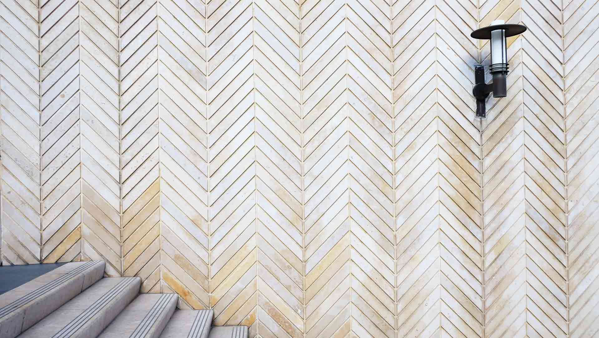 how to lay herringbone tile